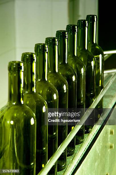 wine bottles - iron wine stock pictures, royalty-free photos & images