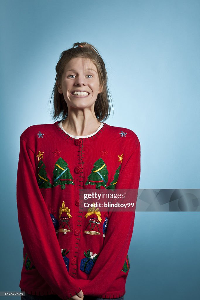 Super Excited Sweater Girl