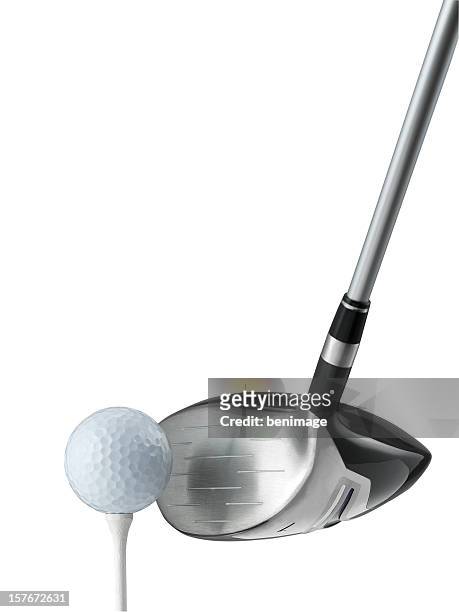 golf - golf club on white stock pictures, royalty-free photos & images