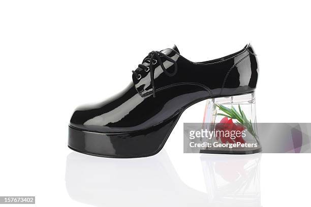 funny platform shoe - platform shoe stock pictures, royalty-free photos & images