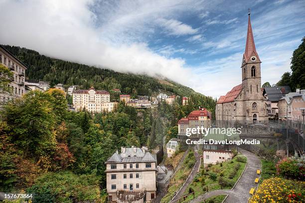 bad gastein austria - bad gastein stockfoto's en -beelden