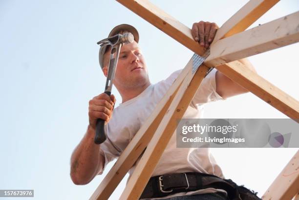 construction worker - construction framing stock pictures, royalty-free photos & images