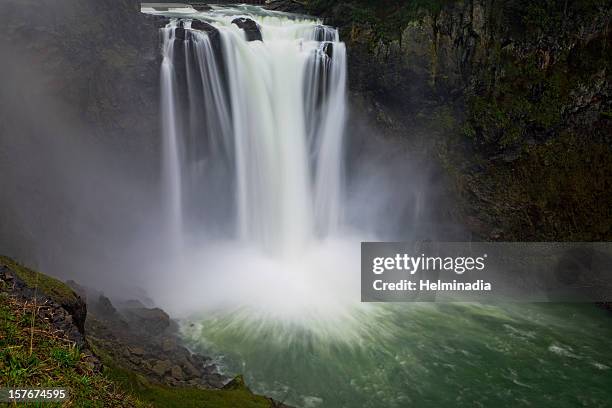 snoqualmie fall - snoqualmie stock pictures, royalty-free photos & images