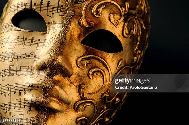 maschera di carnevale di venezia - theatrical masks foto e immagini stock