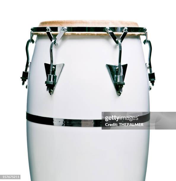 white conga isolated - drummer isolated stock pictures, royalty-free photos & images