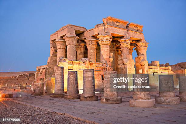temple of kom ombo - egypt stock pictures, royalty-free photos & images