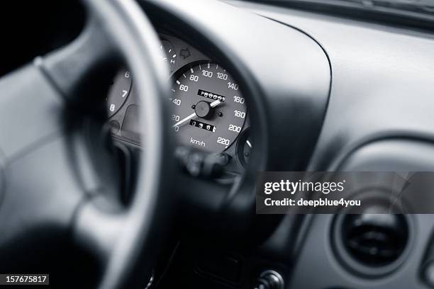 car cockpit from a sports car (cabrio) - auto cockpit bildbanksfoton och bilder