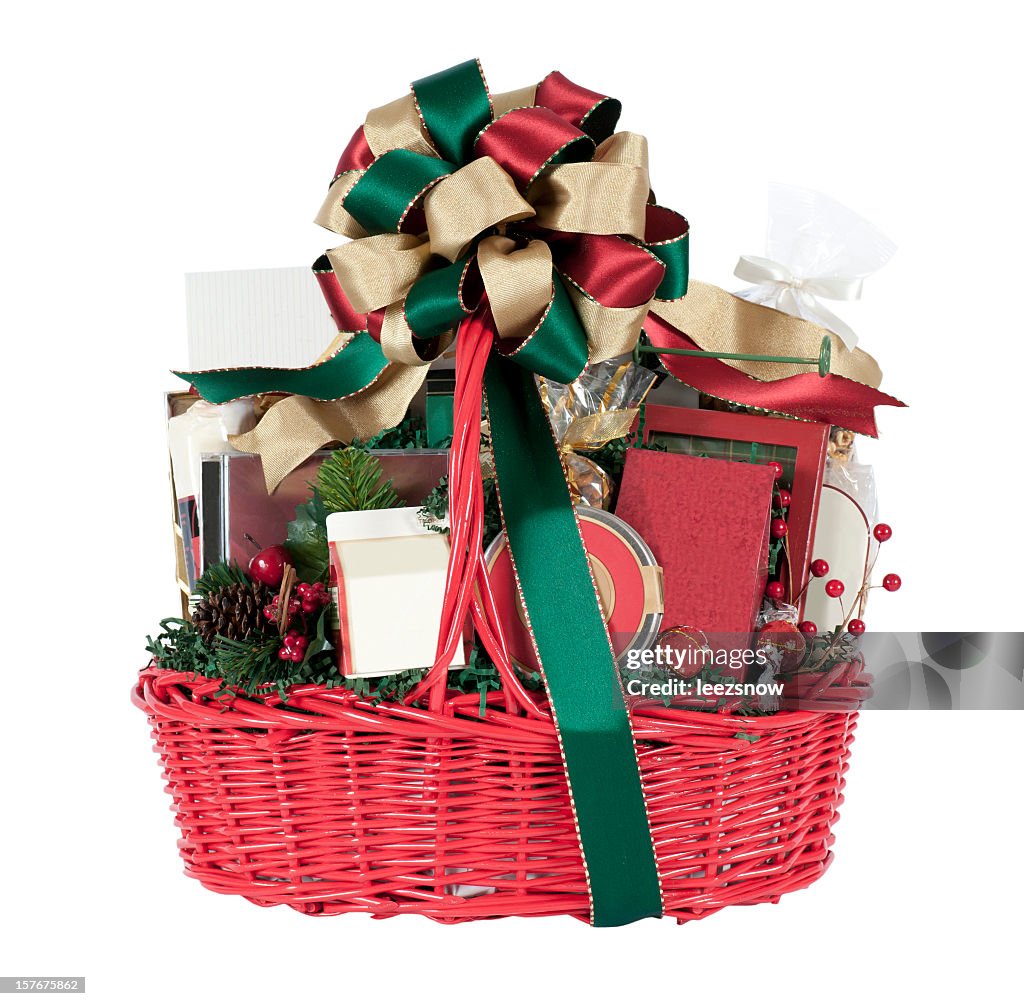 Natal presentes de Natal cesto