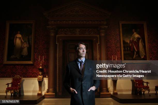 Lord David Cholmondeley, the owner of England's historic Houghton Hall estate, is photographed in the exhibit "Houghton Hall: Portrait of an English...