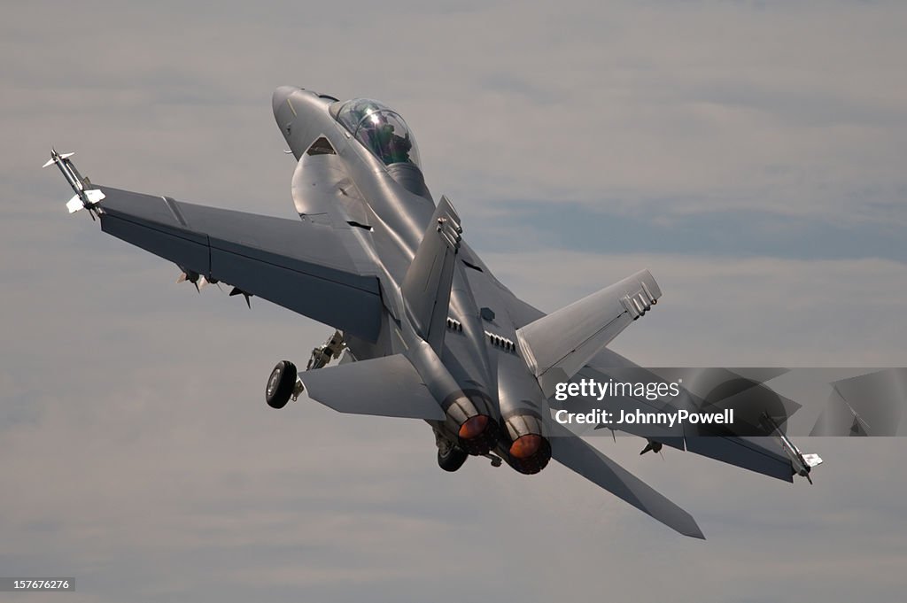 McDonnell Douglas FA-18 Hornet Military Jet.