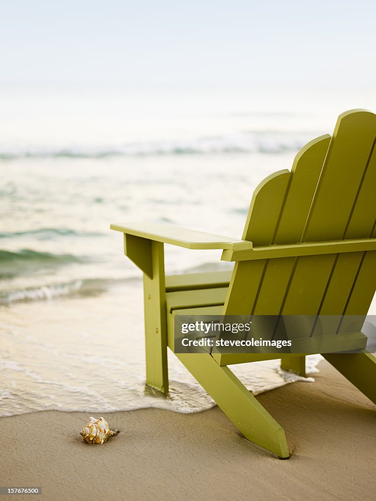 Adirondack Chair on Beach