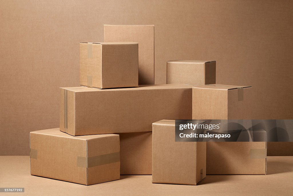 Caixas de papelão