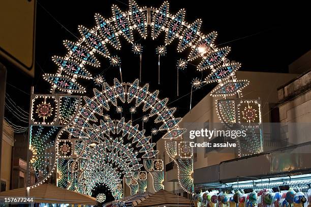 lightning on an italian festa - gala evening stock pictures, royalty-free photos & images