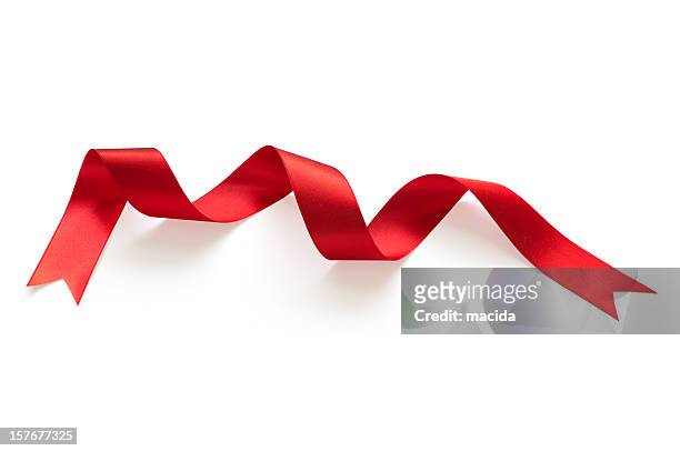 cinta roja - aids ribbon fotografías e imágenes de stock