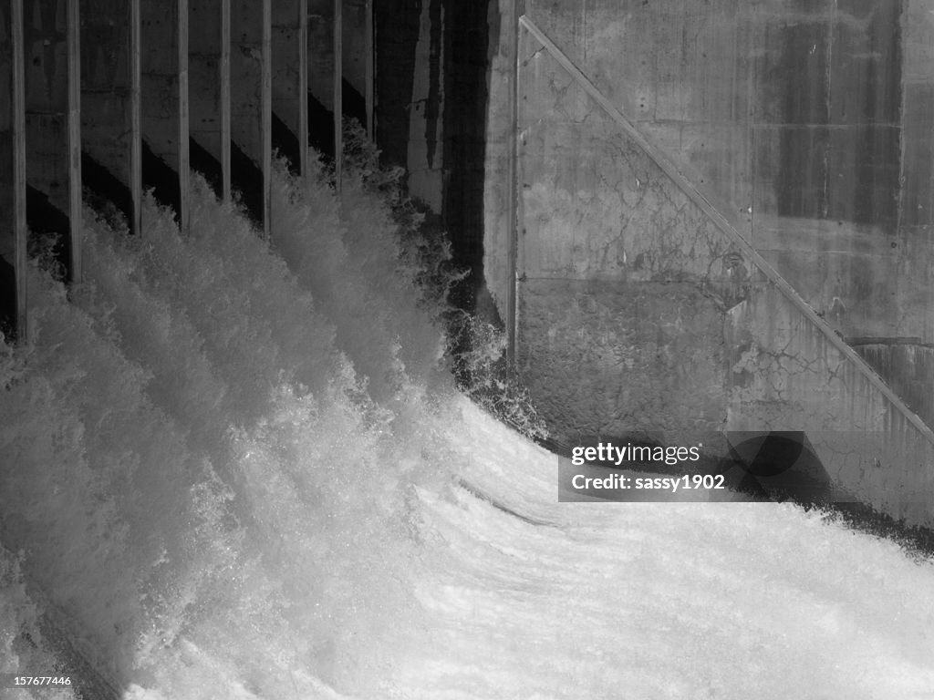 Dam Floodgate Water Outlet