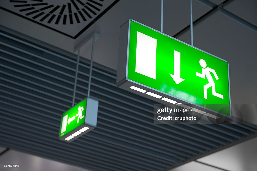 Emergency exit light sign