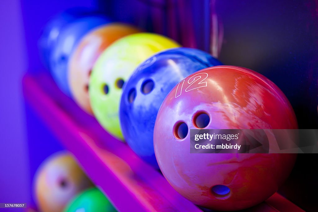 Bowling Balls On Ball Shelves High-Res Stock Photo - Getty Images