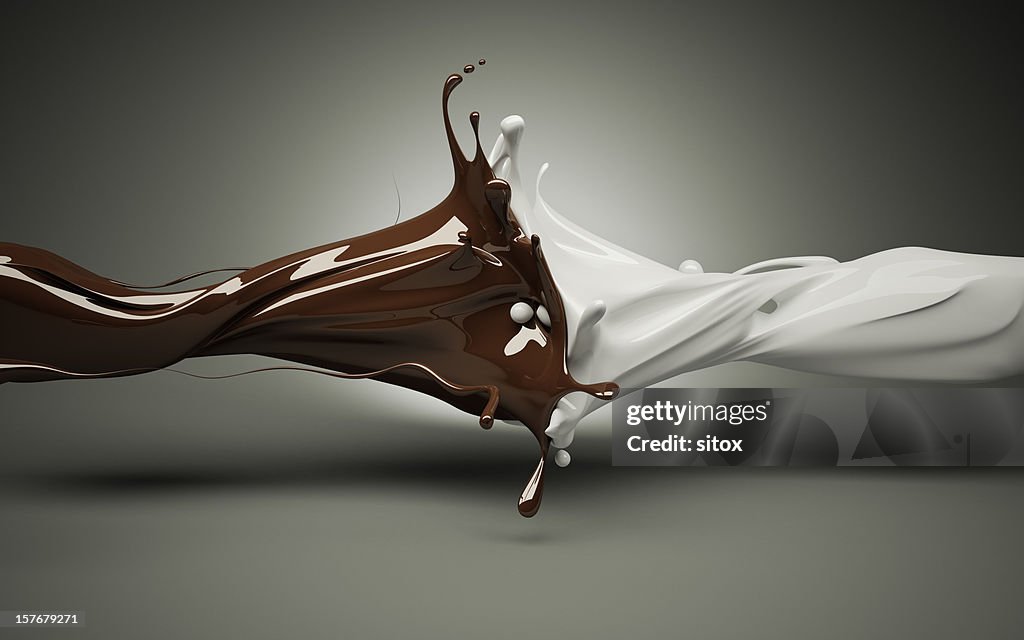 Schokolade und Milch