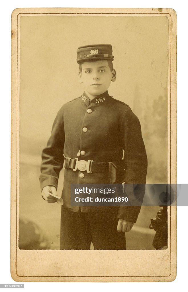 Victorian Telegram Messenger Boy