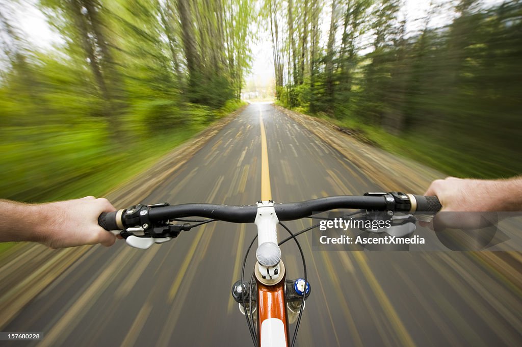 Perspektive (POV) cross-country-Mountainbiken