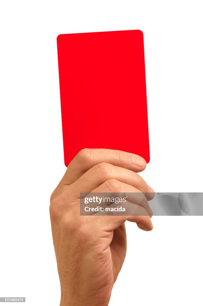 Red Card High-Res Stock Photo - Getty Images