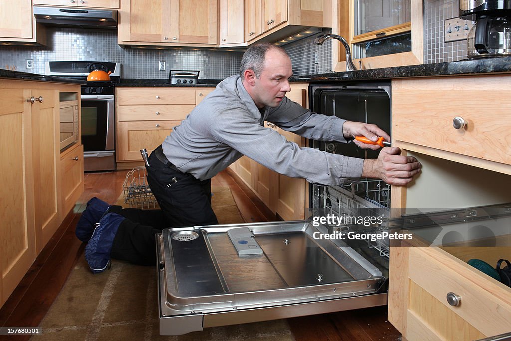 Installing Energy Efficient Dishwasher
