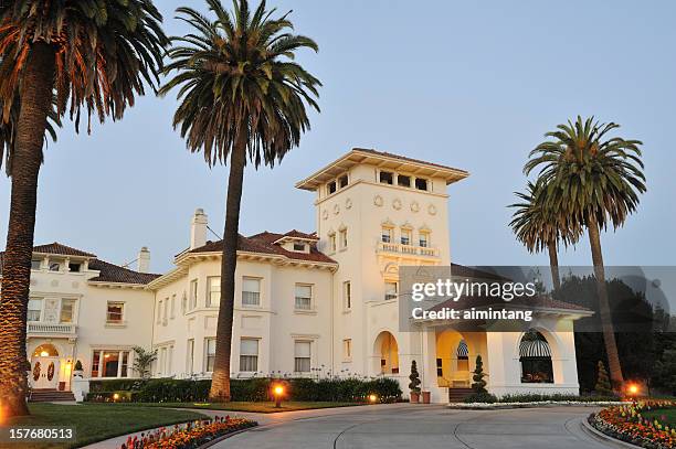 mansion at dawn - california mansion stock pictures, royalty-free photos & images