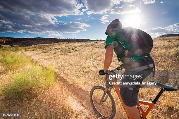 mountain biking! - fruita colorado stock pictures, royalty-free photos & images