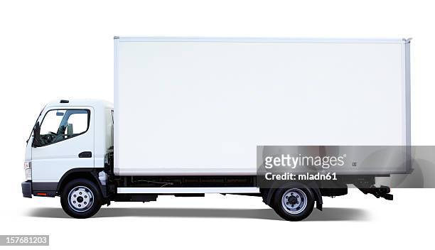 delivery truck - delivery van stock pictures, royalty-free photos & images