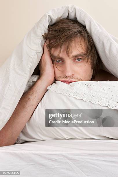 insomnia - hangover headache stock pictures, royalty-free photos & images