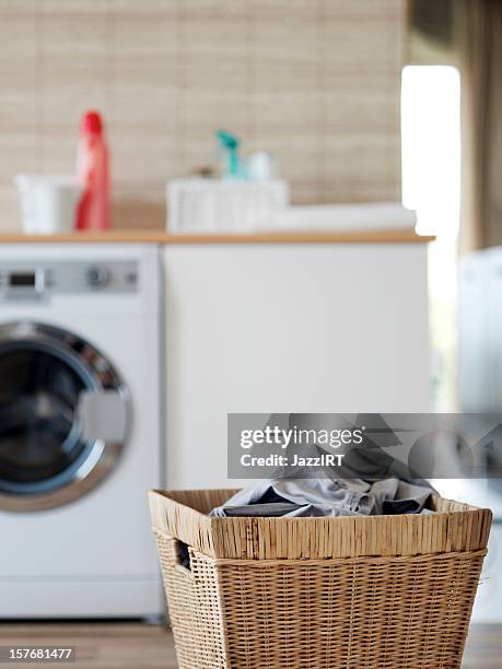 laundry basket - utility room stock pictures, royalty-free photos & images