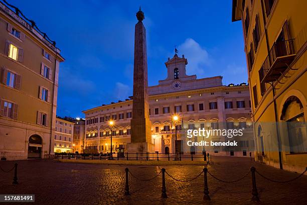 roma, itália, italiano parlamento, palazzo montecitorio - parlamento de itália imagens e fotografias de stock