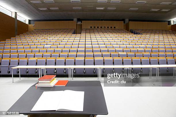 lecture hall - empty, view from presenter - samlingssal bildbanksfoton och bilder