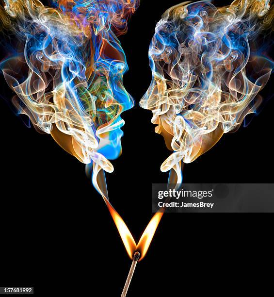 perfect match up in smoke - holy smoke stock pictures, royalty-free photos & images
