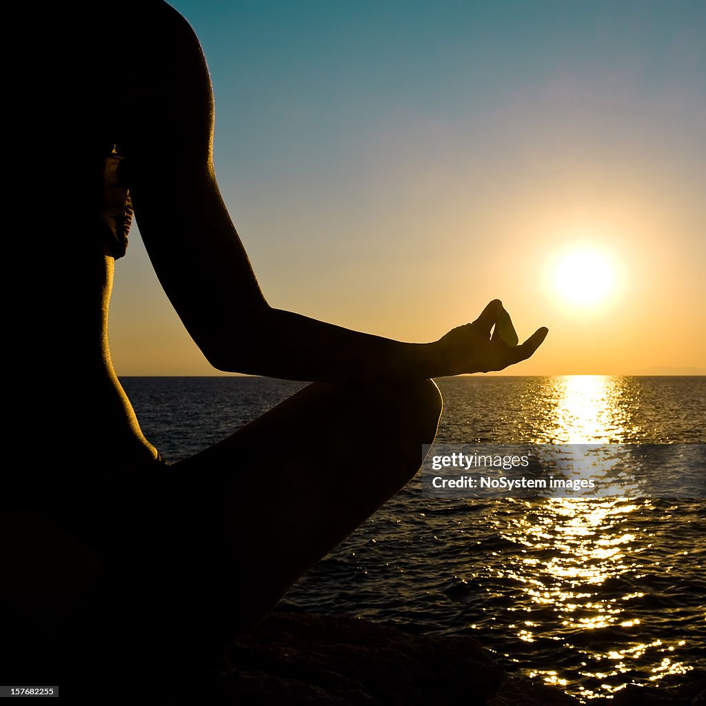 Girl doing yoga