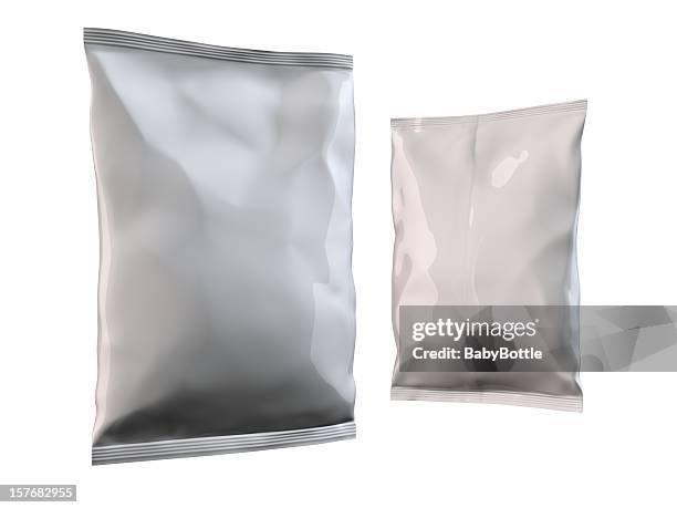 two chips/candy packages - chips bag stock pictures, royalty-free photos & images