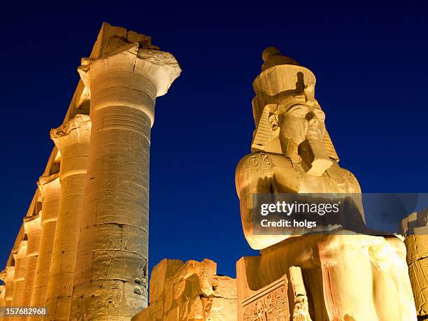 temple of luxor, egypt - temple of luxor stock pictures, royalty-free photos & images