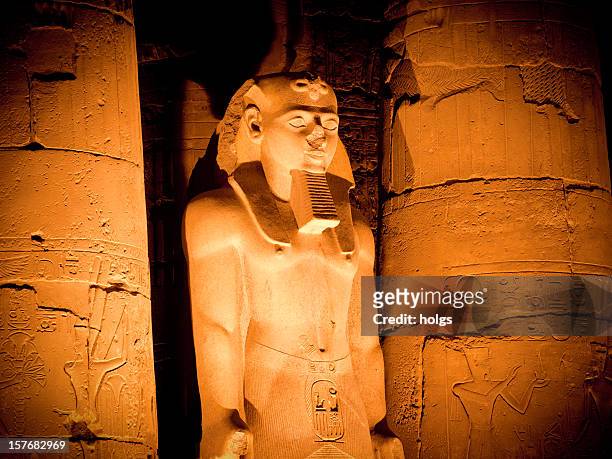 temple of luxor, egypt - mummy stockfoto's en -beelden