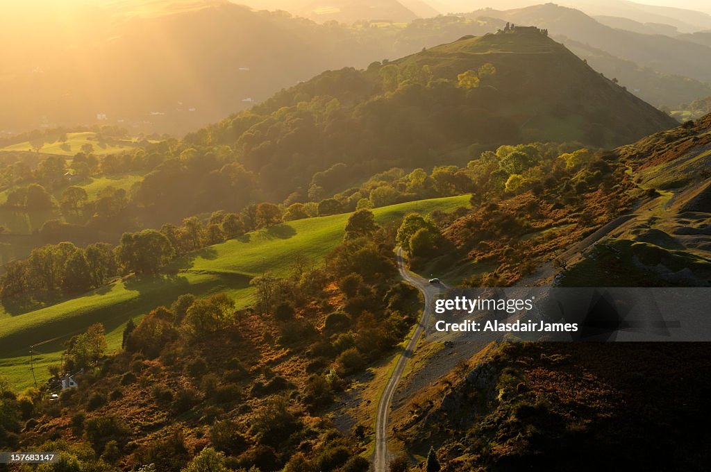 Castell Dinas Bran Sunbeams