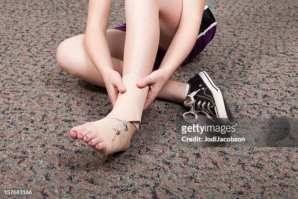 pains and sprains - teen girls toes stock pictures, royalty-free photos & images