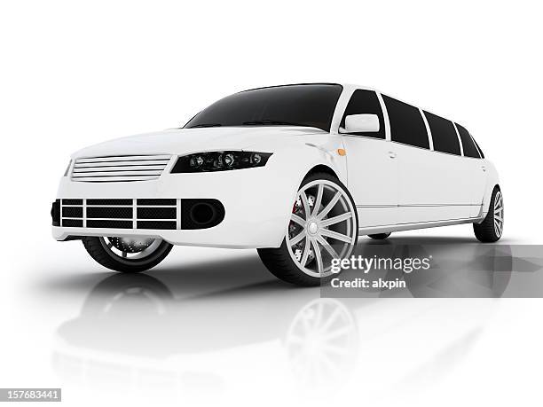 abstract limousine - limo stockfoto's en -beelden