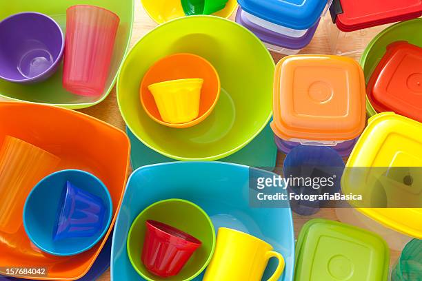 plastikware - plastics stock-fotos und bilder