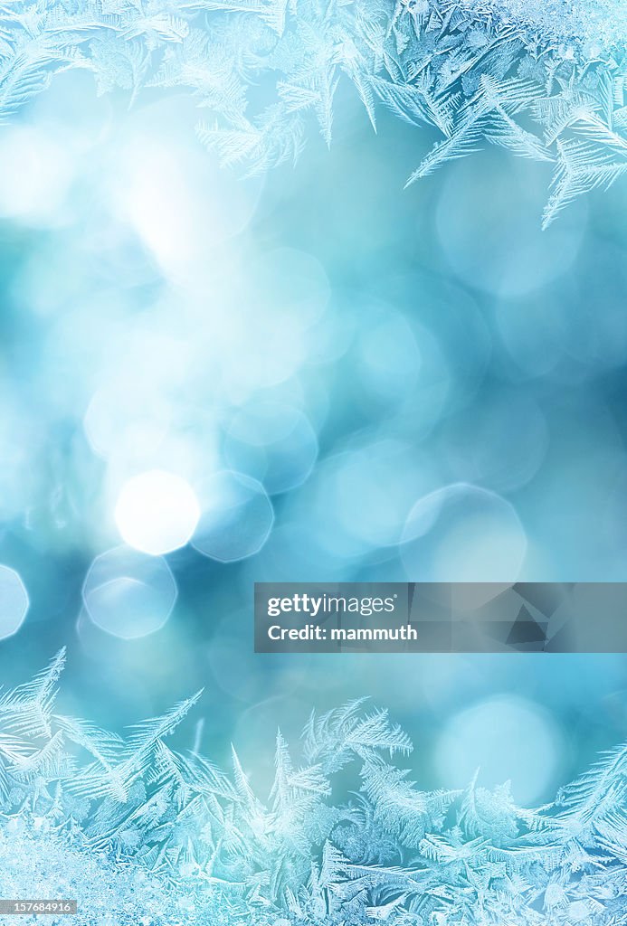 Cadre de fleurs de glace en verre