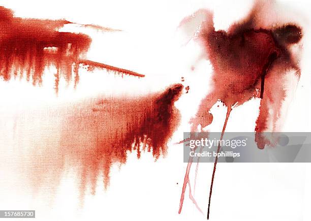 red ink stains - stained stock illustrations