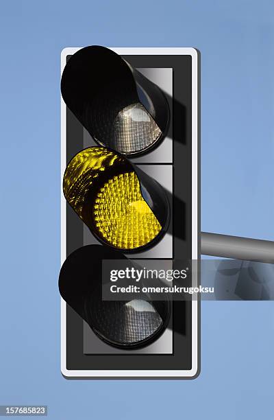 yellow traffic light - yellow light stock pictures, royalty-free photos & images