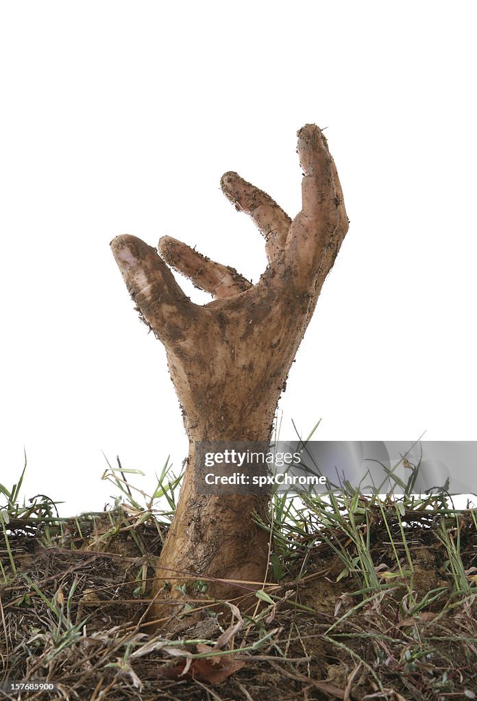 Hand coming out of the Ground