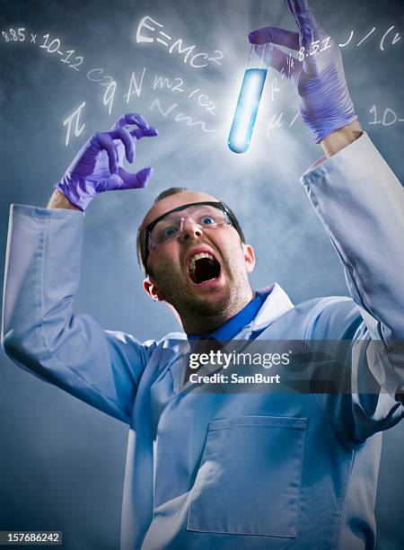 crazy science discovery - crazy doctor stock pictures, royalty-free photos & images