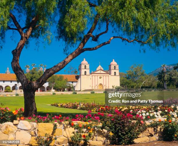 missão santa bárbara - santa barbara imagens e fotografias de stock
