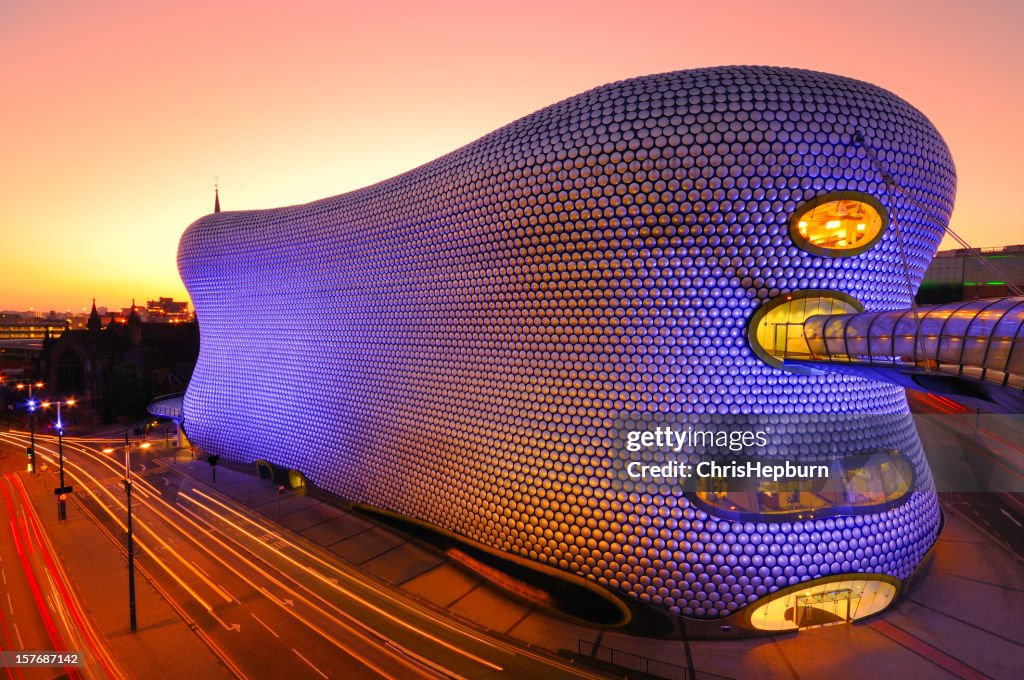 Centro comercial bull ring, Birmingham, Inglaterra, Reino Unido