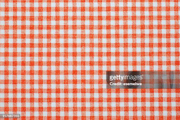 red and white seamless plaid background template - gingang stockfoto's en -beelden